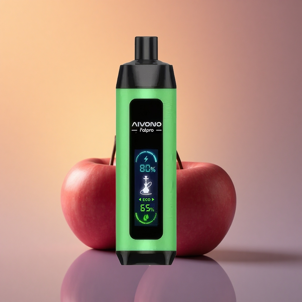 Aivono Aim Fatpro 22000 Puffs تفاحتين 3% نيكوتين 600 مللي أمبير