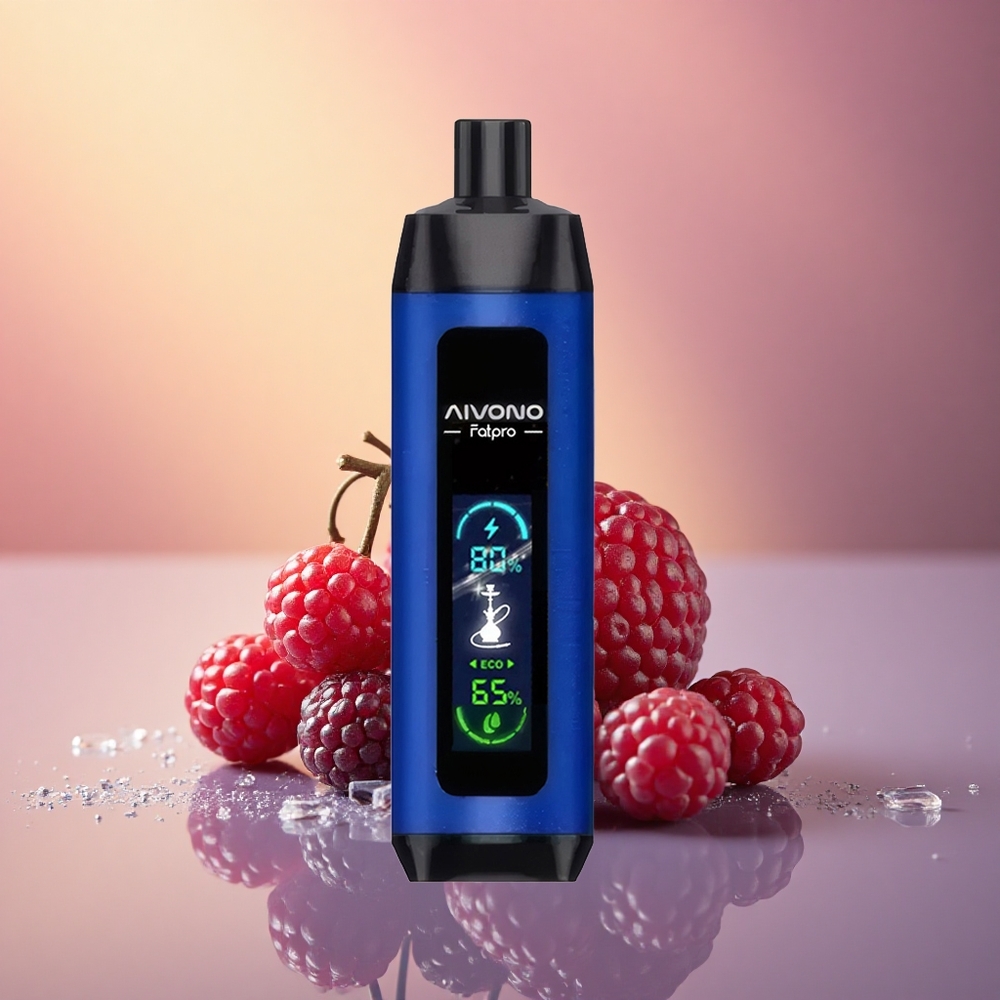 Aivono Aim Fatpro 22000 Puffs توت مثلج بنسبة 5% نيكوتين و 600 مللي أمبير