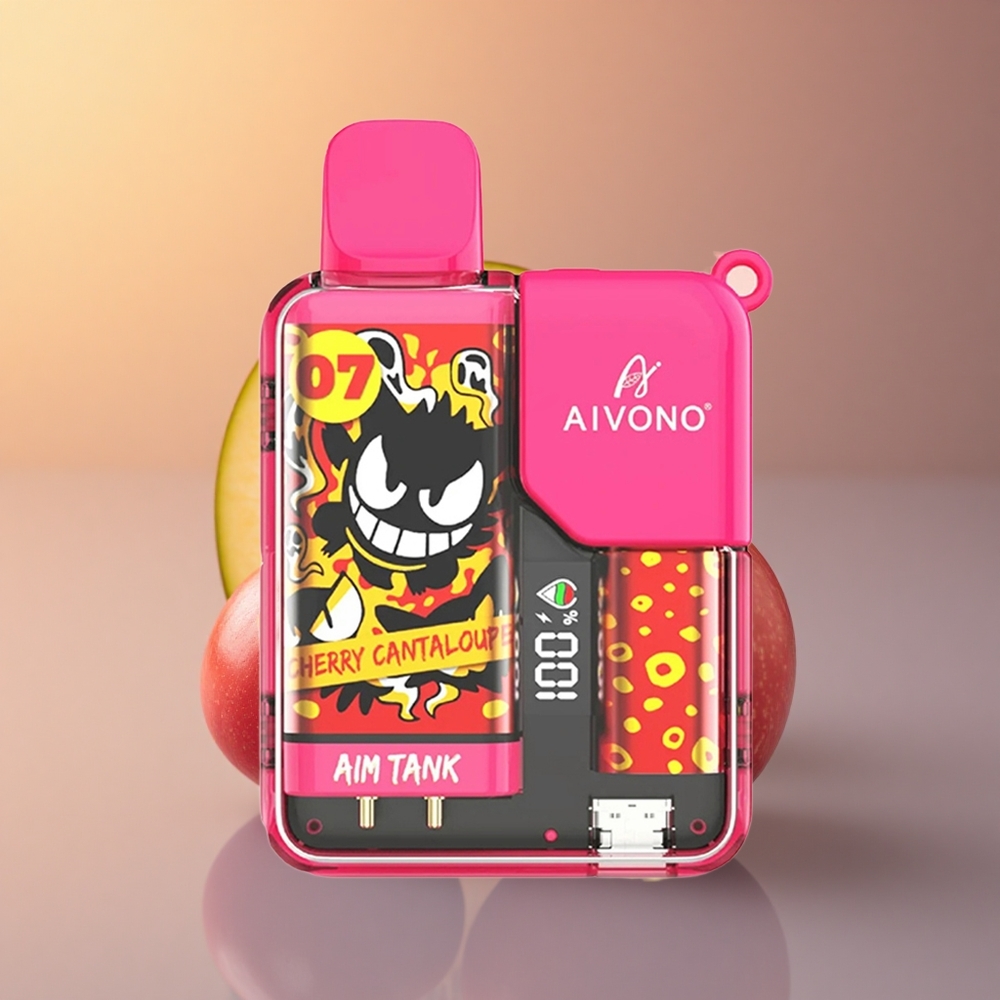 Aivono Aim Tank 9500 Puffs كرز الشمام 650mAh 18ml