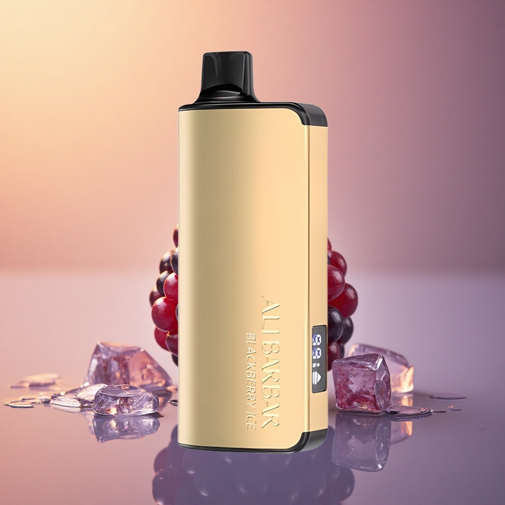 Alibarbar Ingot 9000 Puffs توت أسود مثلج 2350 مللي أمبير 22 مل