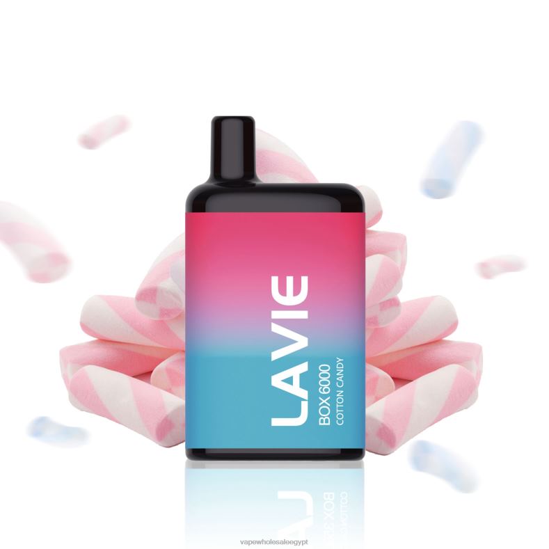 LAVIE BOX 6000 نفث 88XF6206 | Disposable Vape مصر حلوى القطن
