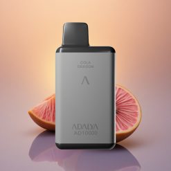 Adalya AD 10000 Puffs عدنية هاواي الرمادي الفضّي بشحن يو إس بي سي و 14 مل سائل