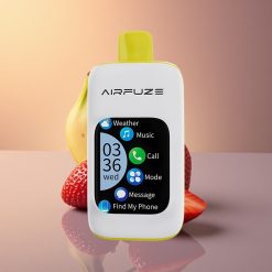 AirFuze Smart 30000 Puffs فراولة موز شاشة تعمل باللمس ٥٪ نيكوتين ٩٠٠ مللي أمبير