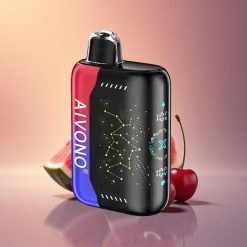 Aivono Aim Boom 25000 Puffs الكرز البطيخ المثلج بدون نيكوتين مع بطارية 650 مللي أمبير